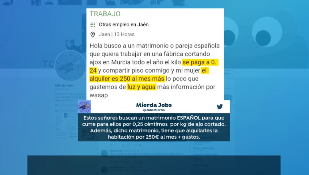 'Mierda Jobs', la cuenta de Twitter que engloba los trabajos basura entre los usuarios