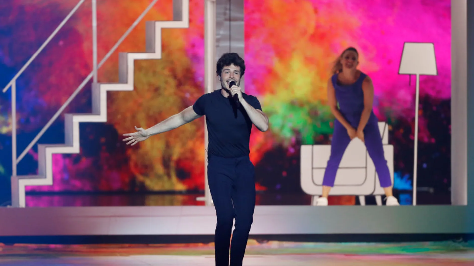 Miki cantando 'La Venda' en Eurovisión 2019 Miki cantando 'La Venda' en Eurovisión 2019