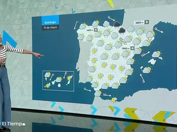 El domingo persisten las lluvias en el norte y las temperaturas en valores bajos El domingo persisten las lluvias en el norte y las temperaturas en valores bajos