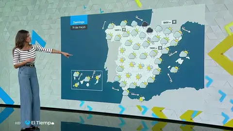 El domingo persisten las lluvias en el norte y las temperaturas en valores bajos El domingo persisten las lluvias en el norte y las temperaturas en valores bajos