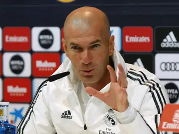 Zidane, en rueda de prensa Zidane, en rueda de prensa