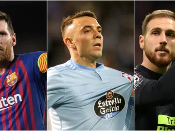 Messi, Aspas y Oblak Messi, Aspas y Oblak