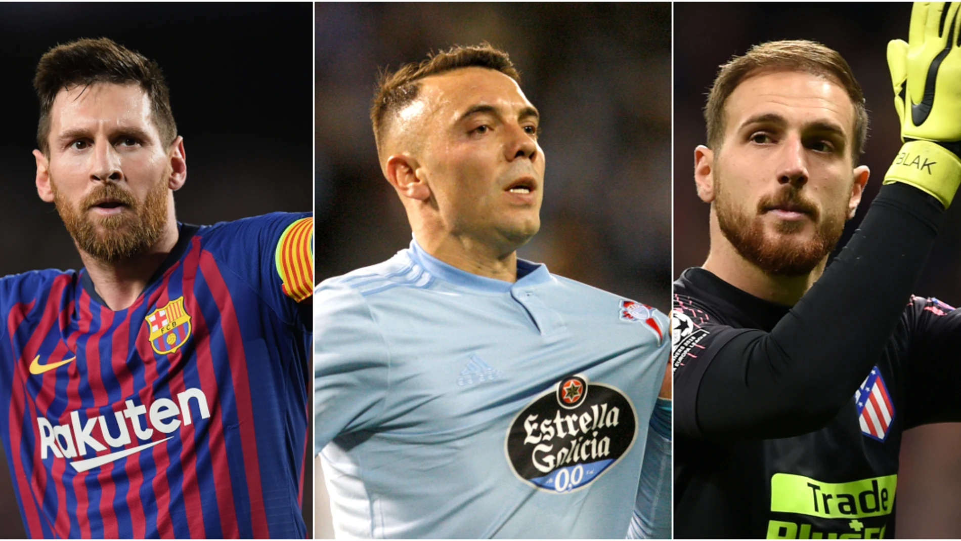 Messi, Aspas y Oblak Messi, Aspas y Oblak