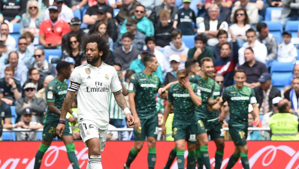 Marcelo, en un gol del Betis