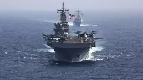 La armada estadounidense ya se encuentra en aguas del mar Arábigo antes las posibles amenazas iraníes La armada estadounidense ya se encuentra en aguas del mar Arábigo antes las posibles amenazas iraníes