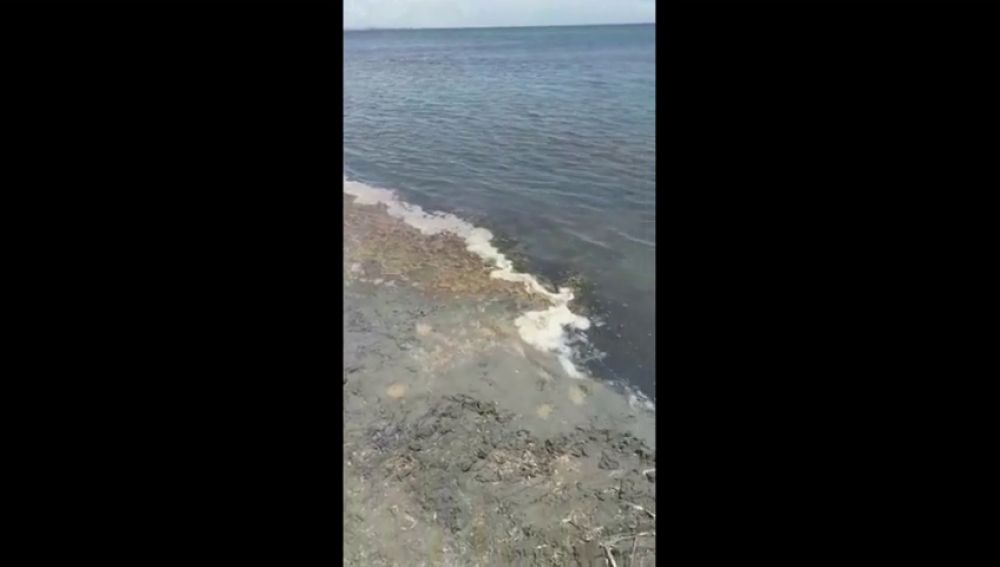 La denuncia de una vecina de Cartagena sobre el estado de sus playas: "'Espumica' y un lodazal, espectacular para bañarse este verano"