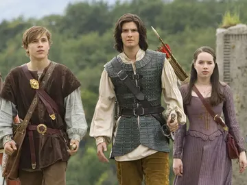 William Moseley, Ben Barnes y Anna Popplewell en Narnia William Moseley, Ben Barnes y Anna Popplewell en Narnia