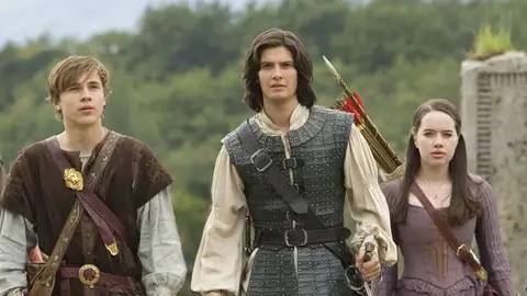 William Moseley, Ben Barnes y Anna Popplewell en Narnia