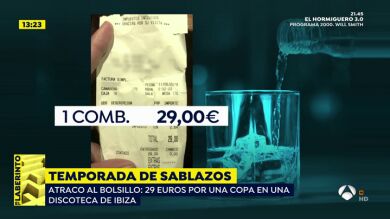 Los desorbitados precios de los locales de Ibiza: 29 euros por una copa o 56 por cuatro refrescos