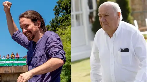 Montaje de Pablo Iglesias y Amancio Ortega Montaje de Pablo Iglesias y Amancio Ortega