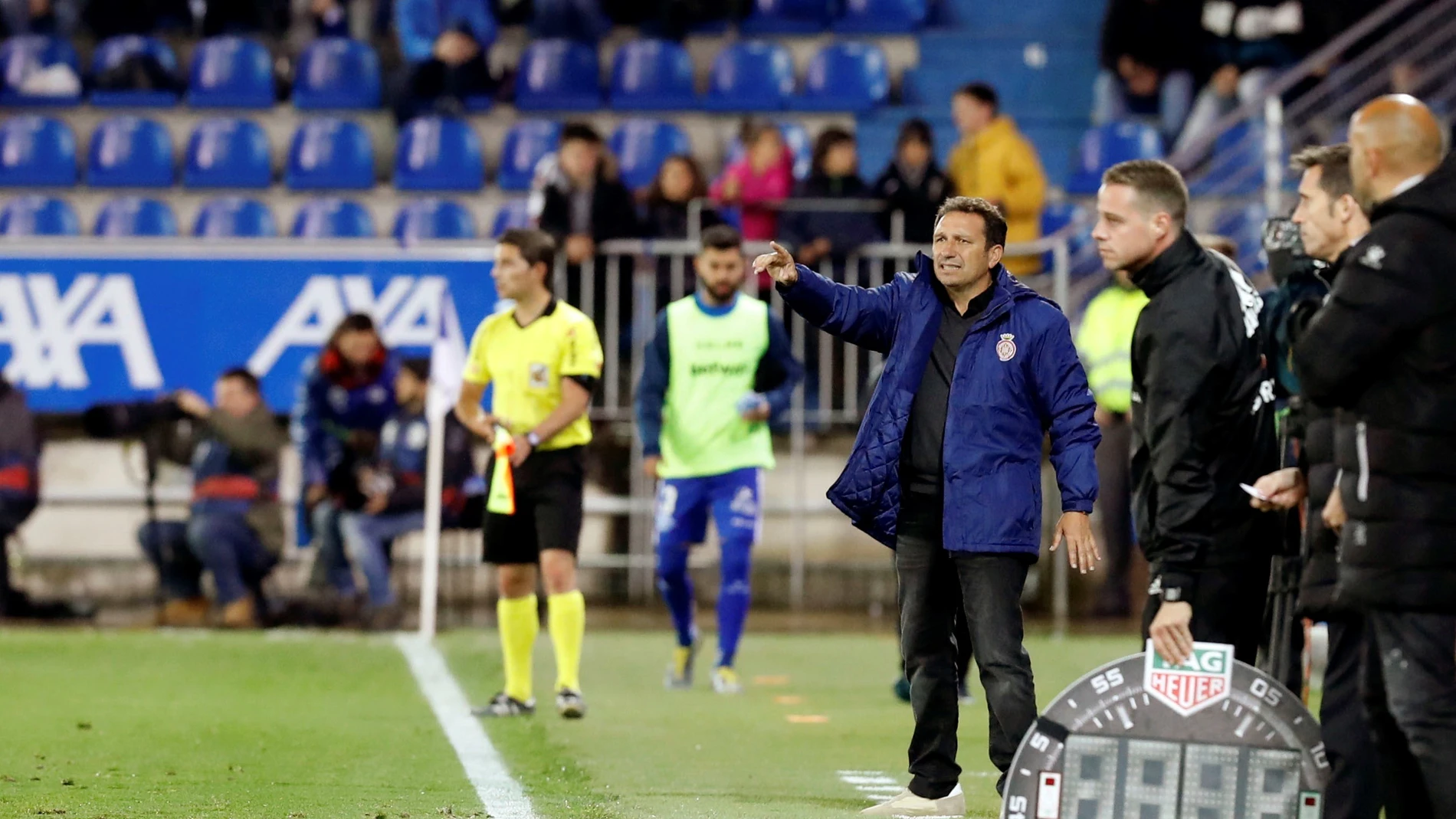 Eusebio Sacristán, durante un partido del Girona Eusebio Sacristán, durante un partido del Girona