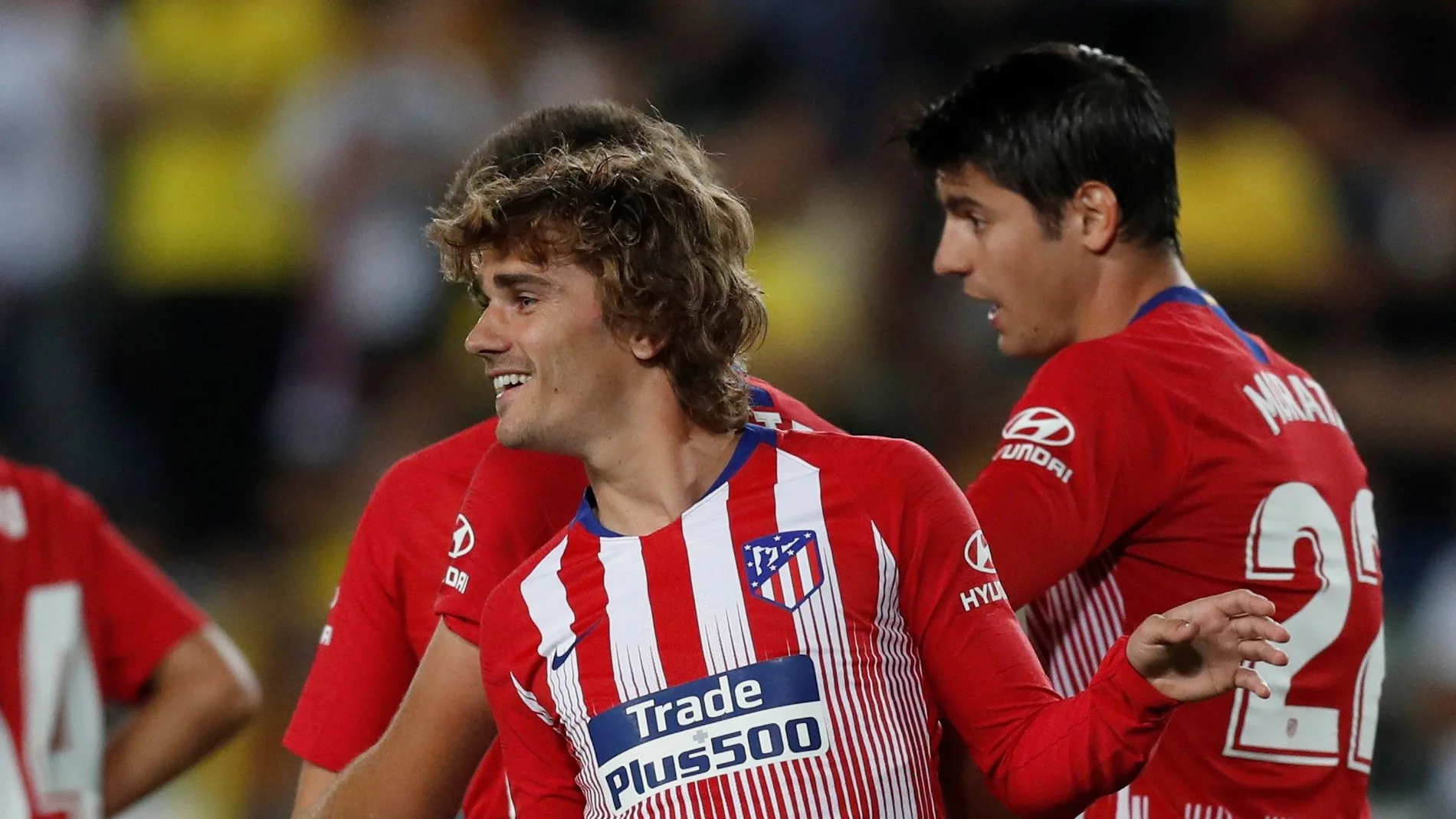 Griezmann celebra su último gol con el Atlético de Madrid Griezmann celebra su último gol con el Atlético de Madrid