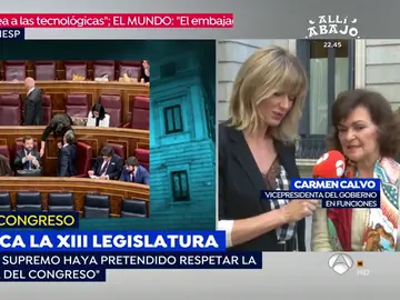 Carmen Calvo, en el Congreso Carmen Calvo, en el Congreso