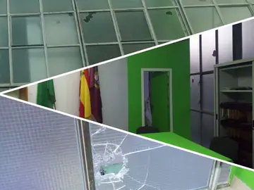 Imagen de la fachada de Vox en Bilbao Imagen de la fachada de Vox en Bilbao