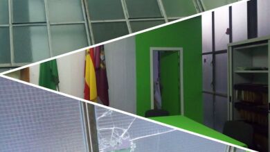  Atacan a pedradas la sede de Vox en Bilbao