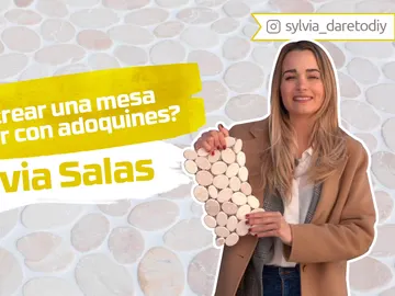 Sylvia Salas nos enseña cómo crear una mesa de exterior con adoquines Sylvia Salas nos enseña cómo crear una mesa de exterior con adoquines
