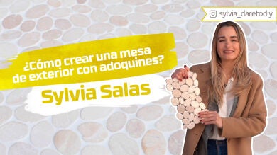 Sylvia Salas nos enseña cómo crear una mesa de exterior con adoquines 