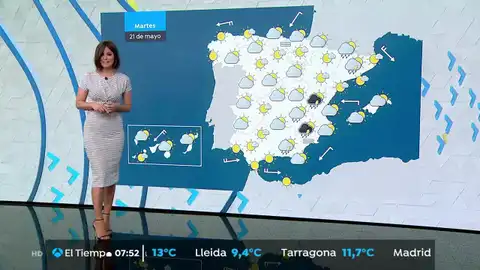 Tormentas vespertinas y ascenso de las temperaturas LA PREVISIÓN DEL TIEMPO