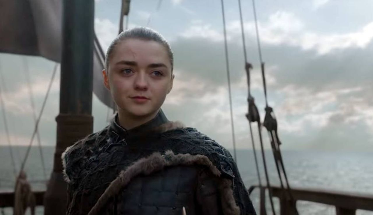 Maisie Williams como Arya Stark en el final de 'Juego de Tronos'