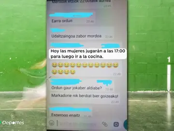 Suspenden un torneo de pelota en Azkoitia por los comentarios machistas de los participantes en Whatsapp Suspenden un torneo de pelota en Azkoitia por los comentarios machistas de los participantes en Whatsapp