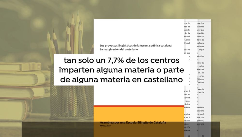 La Asamblea por una Escuela Bilingüe denuncia que las escuelas catalanas no cumplen la ley educativa 