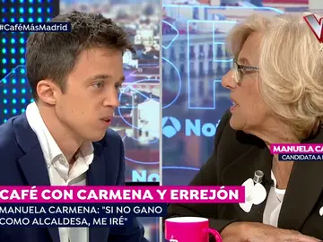 Manuela Carmena e Íñigo Errejón. Manuela Carmena e Íñigo Errejón.