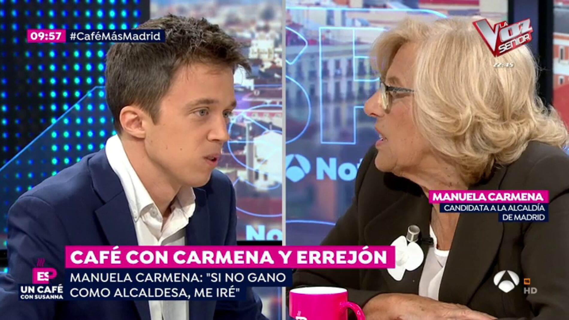 Manuela Carmena e &Iacute;&ntilde;igo Errej&oacute;n.