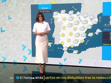 Precipitaciones en el noroeste y máximas elevadas en la mayor parte del país 