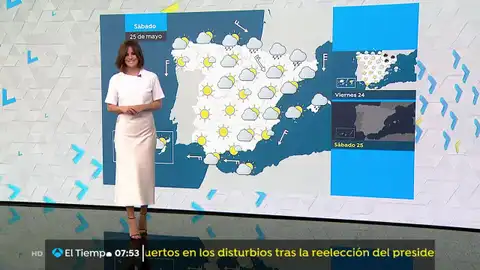 Precipitaciones en el noroeste y máximas elevadas en la mayor parte del país LA PREVISIÓN DEL TIEMPO