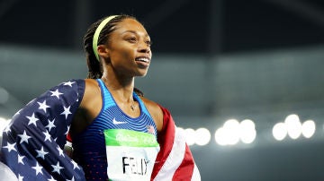 Allyson Felix, durante los Juegos Olímpicos de Río