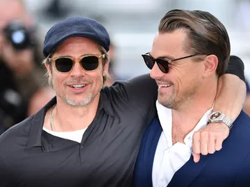 Brad Pitt y Leonardo DiCaprio en Cannes Brad Pitt y Leonardo DiCaprio en Cannes