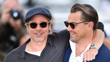 Brad Pitt y Leonardo DiCaprio en Cannes Brad Pitt y Leonardo DiCaprio en Cannes