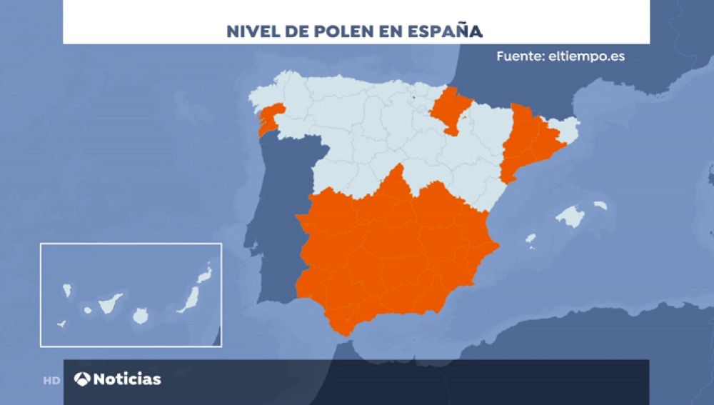  El polen inunda España