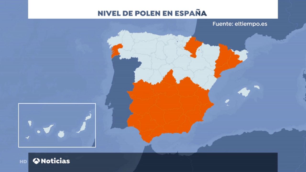 Los niveles de polen se disparan