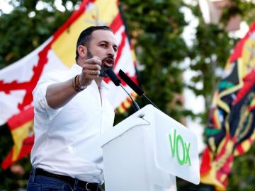 El presidente de VOX, Santiago Abascal 