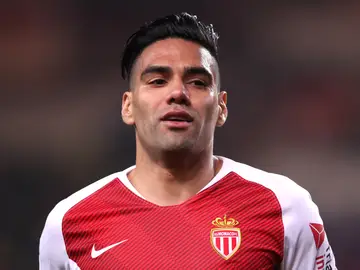 Falcao durante un partido con el Mónaco Falcao durante un partido con el Mónaco