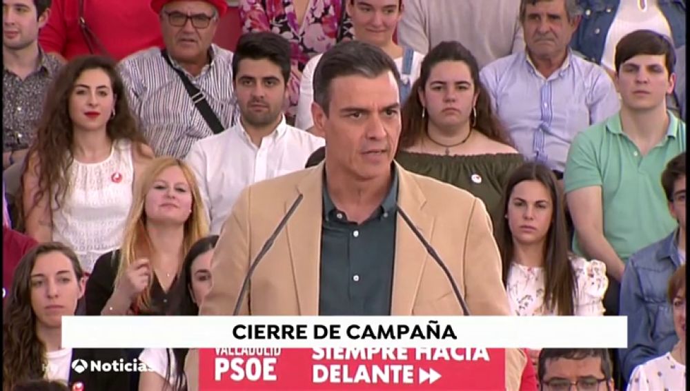 Pedro Sánchez cierra la campaña en 