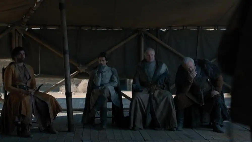 La Casa Arryn en el Gran Consejo del último episodio de 'Juego de Tronos' La Casa Arryn en el Gran Consejo del último episodio de 'Juego de Tronos'