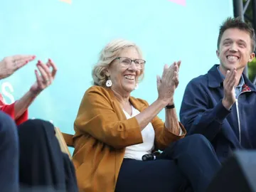 Manuela Carmena en un acto de Más Madrid Manuela Carmena en un acto de Más Madrid