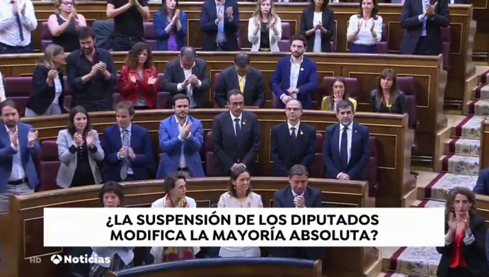 La suspensión de los diputados presos puede afectar a la composición del Congreso