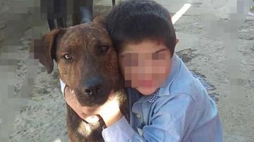 El perro Fido con el pequeño Martín