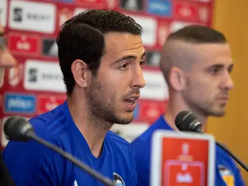 Dani Parejo en rueda de prensa Dani Parejo en rueda de prensa