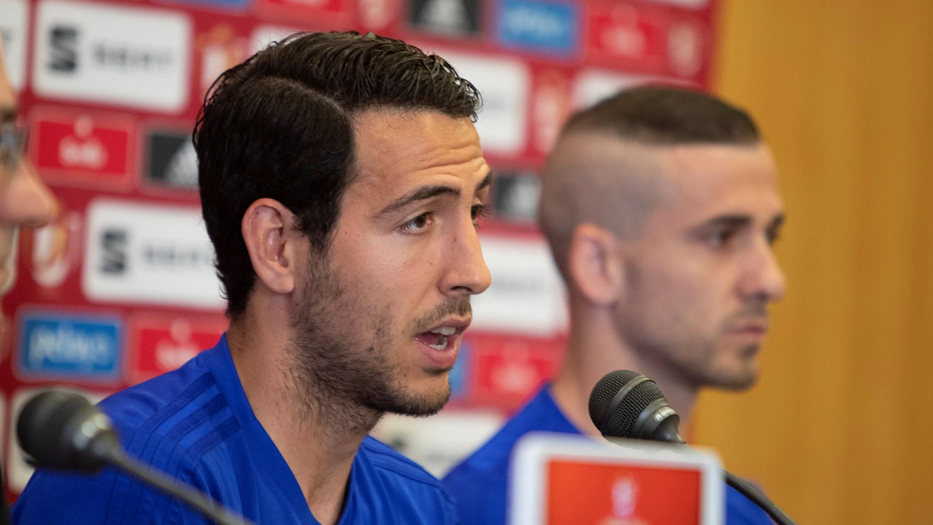 Dani Parejo en rueda de prensa Dani Parejo en rueda de prensa