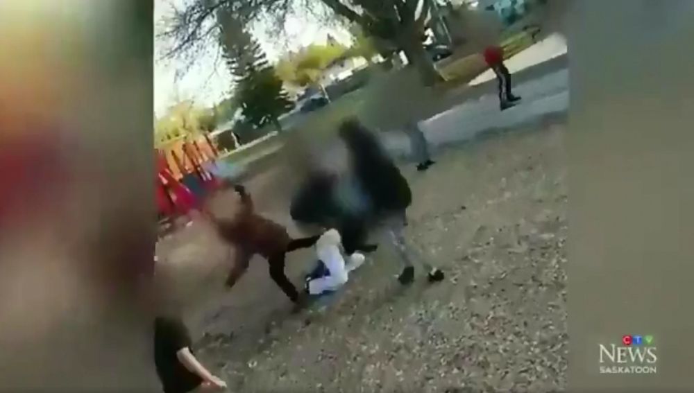 Paliza a una mujer en Canadá