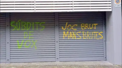 Fachada de la sede del PSC en Barcelona Fachada de la sede del PSC en Barcelona