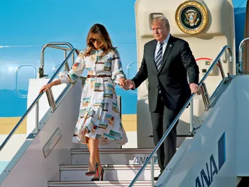 El presidente de EEUU, Donald Trump y su esposa Melania Trump El presidente de EEUU, Donald Trump y su esposa Melania Trump