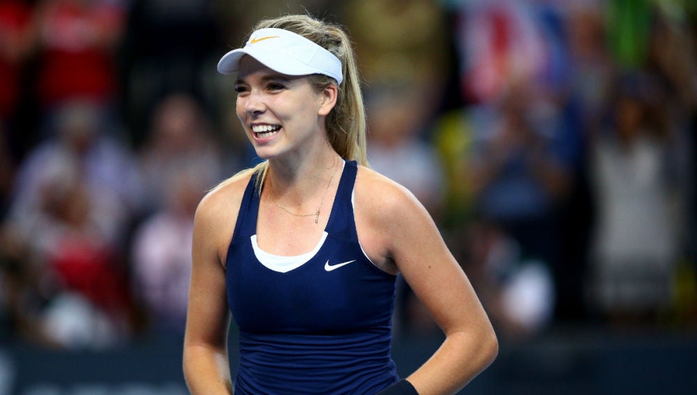 Katie Boulter, en un partido
