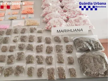 La droga intervenida por los Mossos La droga intervenida por los Mossos