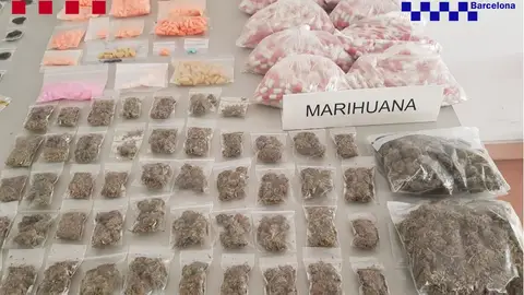 La droga intervenida por los Mossos La droga intervenida por los Mossos