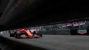 Charles Leclerc, en acción en Montecarlo Charles Leclerc, en acción en Montecarlo